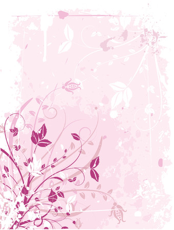 Floral grunge - vectorのイラスト素材