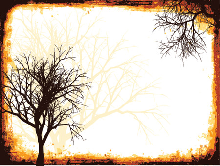 Grunge tree background - vectorのイラスト素材