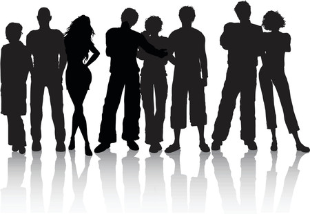 Best friends - vectorのイラスト素材