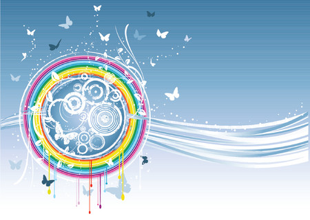 Decorative spring grunge - vectorのイラスト素材