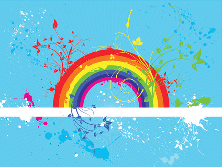 Rainbow grunge - vectorのイラスト素材