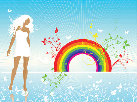 Beautiful woman - vectorのイラスト素材