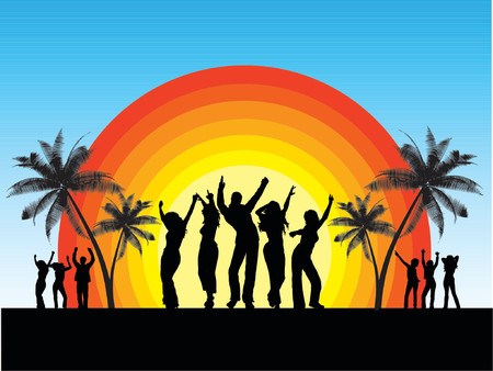 Summer party - vectorのイラスト素材