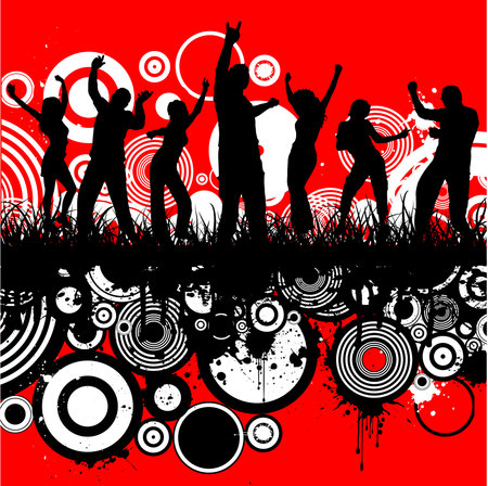 Grunge party - vectorのイラスト素材