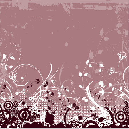 Floral grunge - vectorのイラスト素材