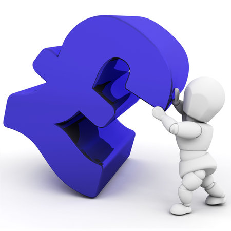 Conceptual image depicting financial pressureの写真素材