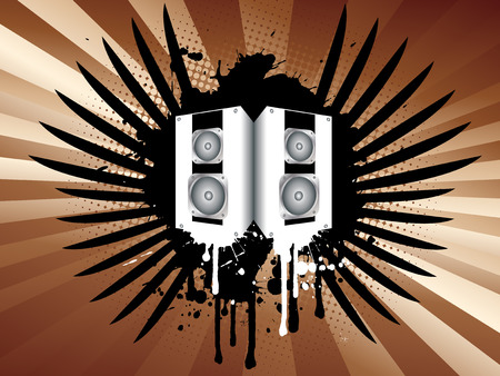 Grunge speaker backgroundのイラスト素材