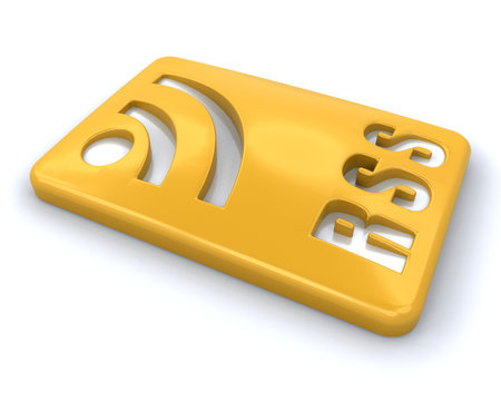 3D render of an RSS symbol