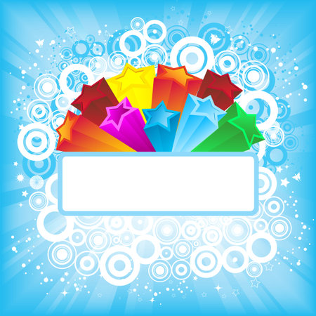 Retro styled starburst backgroundのイラスト素材