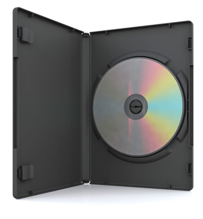 3D render of a DVD in a case