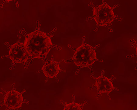 3d render of blood cells