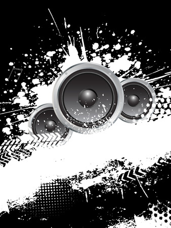 Abstract grunge music backgroundのイラスト素材