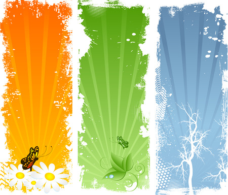 Abstract grunge nature backgroundsのイラスト素材