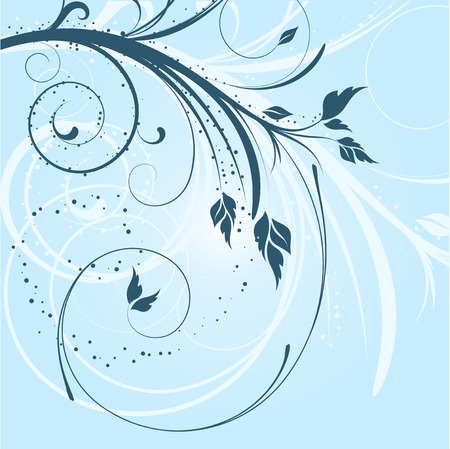 Decorative floral designのイラスト素材