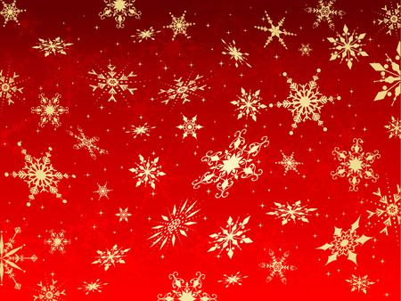 Christmas background of falling snowflakesのイラスト素材