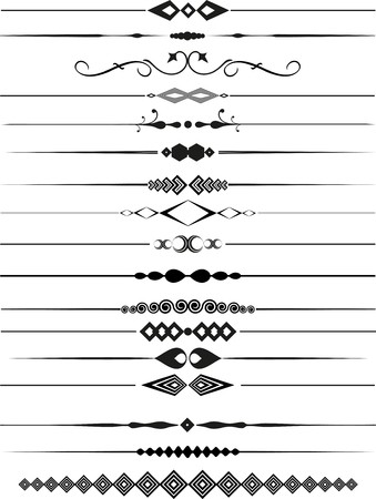 Collection of decorative page dividers Collection of decorative page dividers