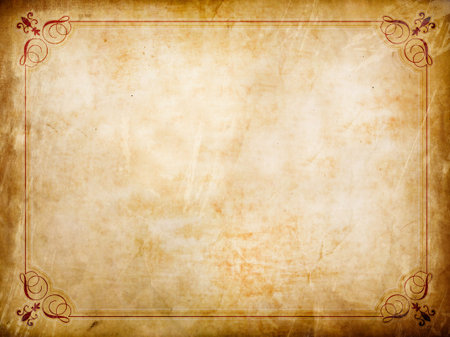 Grunge certificate background with creases and stainsの写真素材