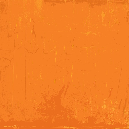 Grunge background with scratches and stains in shades of orangeのイラスト素材