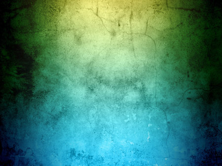 Grunge background using blues and yellows