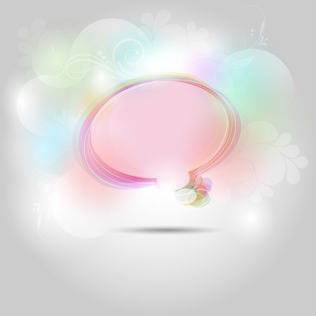 Abstract background with speech bubble shapesのイラスト素材