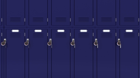 3D Render of a School gym lockerの写真素材