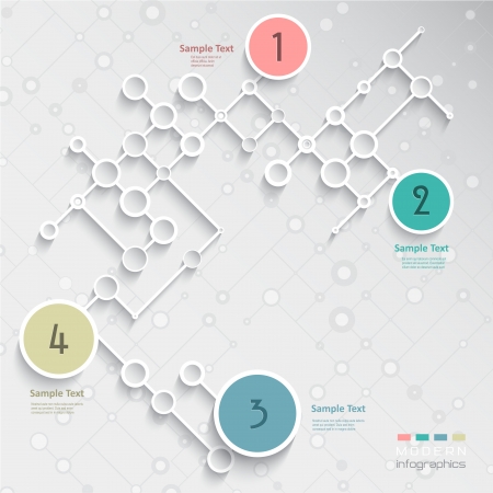 Modern lattice design for infographics options backgroundの写真素材