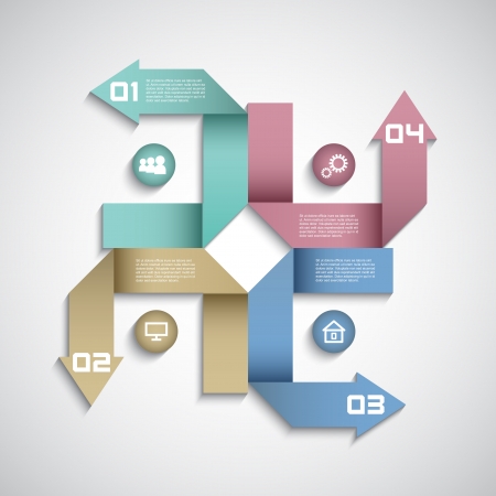 Modern design for infographics options backgroundの写真素材