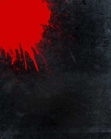 Grunge background with blood splatterの写真素材