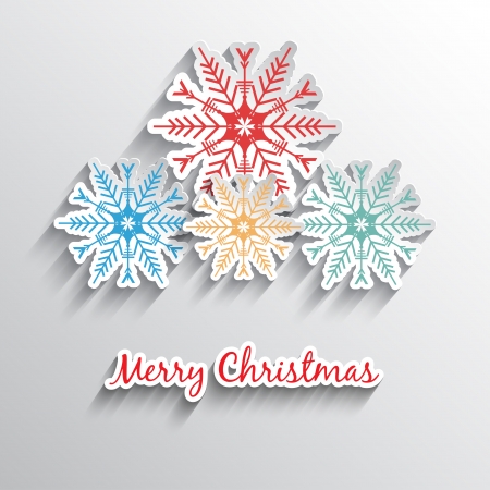 Decorative Christmas background with snowflake designの写真素材
