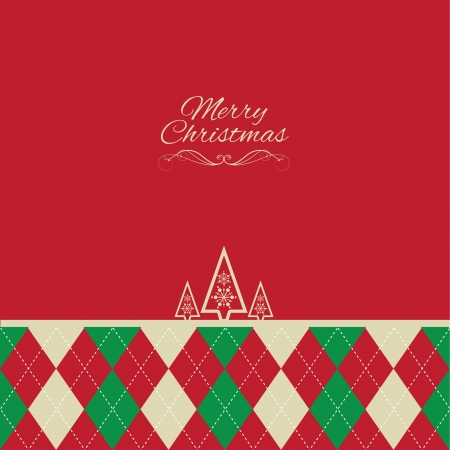 Christmas tree background with argyle patternの写真素材