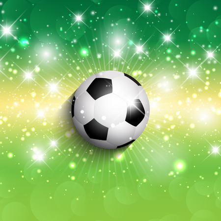 Football / soccer ball on an abstract backgroundのイラスト素材