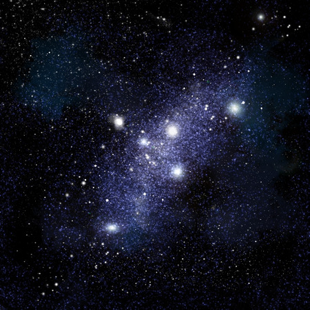 Abstract space background with stars and starfieldの写真素材
