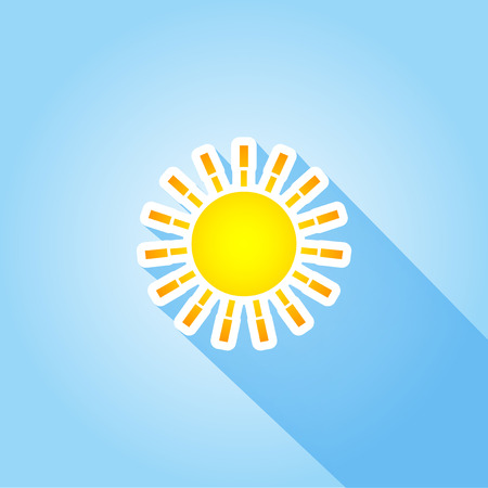 Simplistic summer background with sun designの写真素材