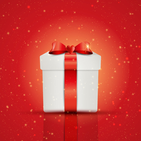 Valentine's Day background with gift boxの写真素材