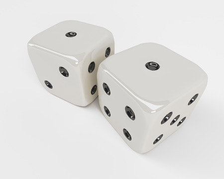 3D Render of Diceの写真素材