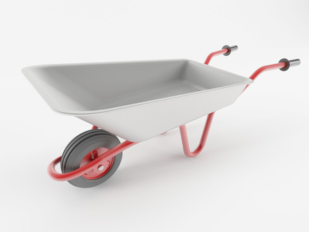 3d render of a wheelbarrowの写真素材