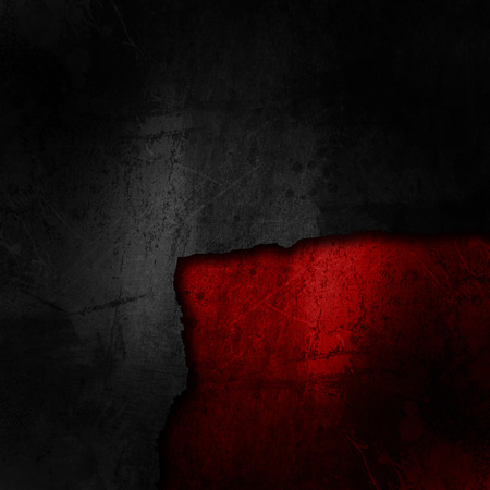 Grunge black background on a dirty red textureの写真素材