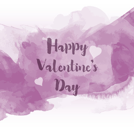 Decorative Valentine's Day background with watercolour designの写真素材
