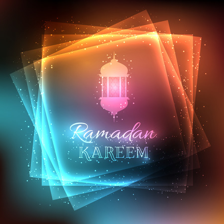 Decorative background for Ramadan with glowing lightsの写真素材