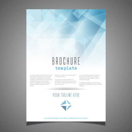 Business brochure template with an abstract designの写真素材
