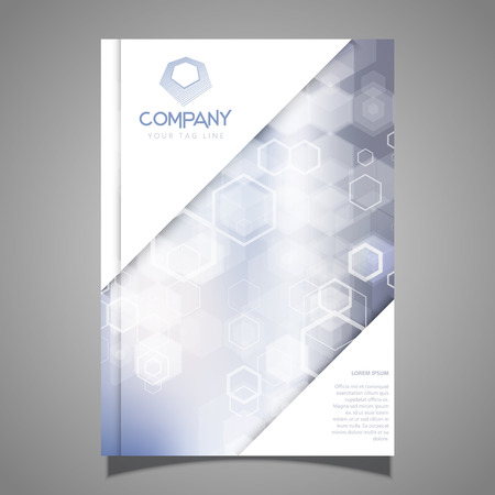 Template of a business brochure designの写真素材
