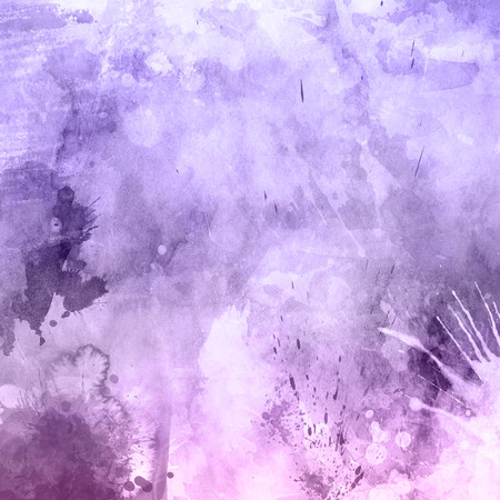 Grunge texture background with watercolor splats and stainsの写真素材