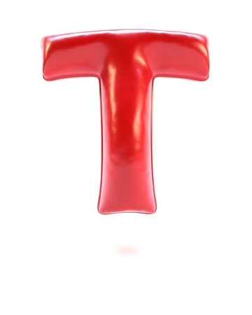 3D Render of  Alphabet Letterの写真素材