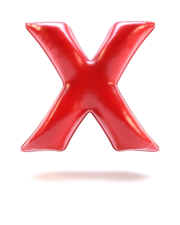 3D Render of  Alphabet Letterの写真素材