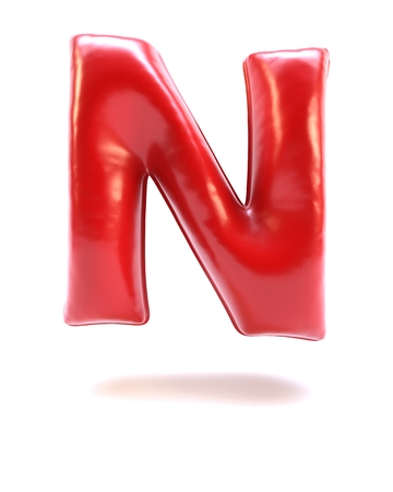 3D Render of  Alphabet Letterの写真素材