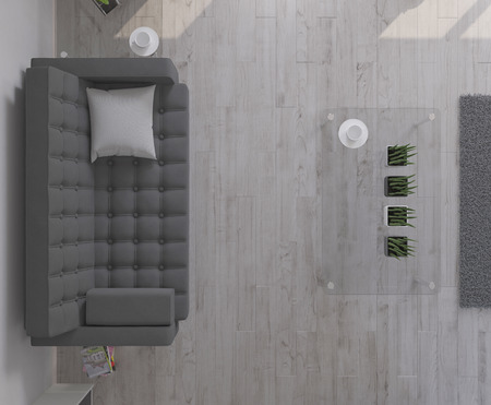 3D render of a Living Room Interiorの写真素材