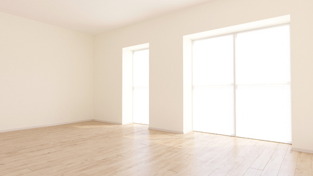 3D render of an empty roomの写真素材