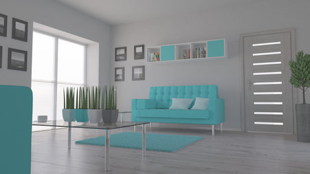 3D render of a Living Room Interior