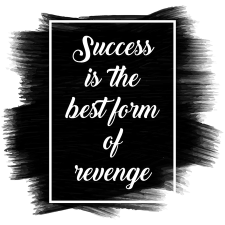 Inspirational quote on a black painted watercolour textureの写真素材