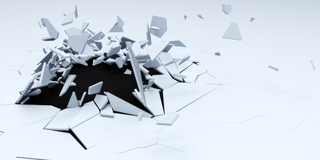 Render of 3D Shatter Abstract Wallpaper Backgroundの写真素材